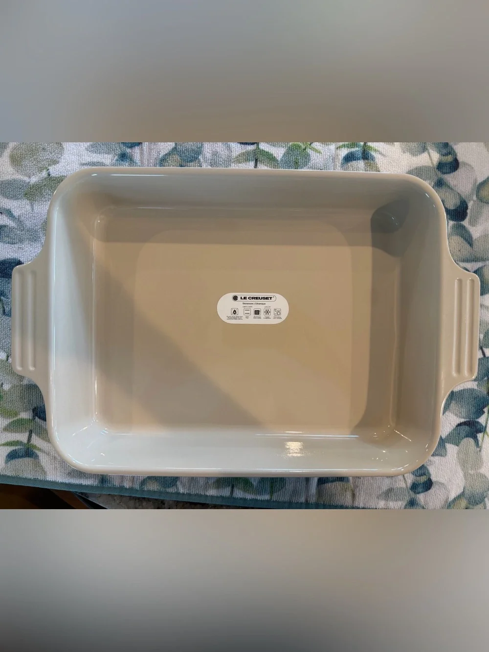 NEW Le Creuset Rectangular Baker Dish 32cm In Deep Teal Blue Green RETIRED RARE
